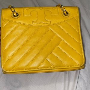 Yellow Tory Burch purse